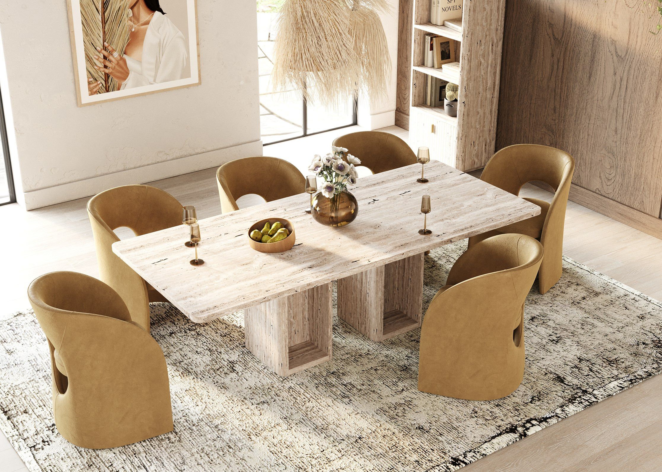roma_dining_table_with_carpet_top_view